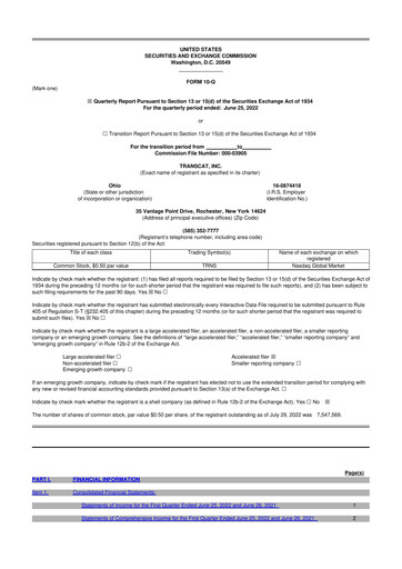 Thumbnail Transcat 10-Q Quarterly Report FY2023 