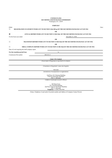 Thumbnail Golar LNG
 20-F Annual Report 2024