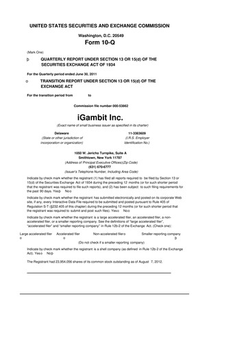 Vorschaubild Nutex Health 10-Q Quartalsbericht 2012 