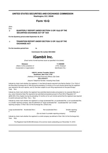 Vorschaubild Nutex Health 10-Q Quartalsbericht 2012 