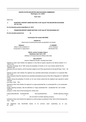 Vorschaubild Nutex Health 10-Q Quartalsbericht 2013 