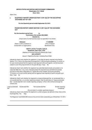 Vorschaubild Nutex Health 10-Q Quartalsbericht 2015 