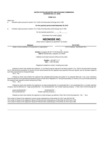 Thumbnail Neonode 10-Q Quarterly Report FY 