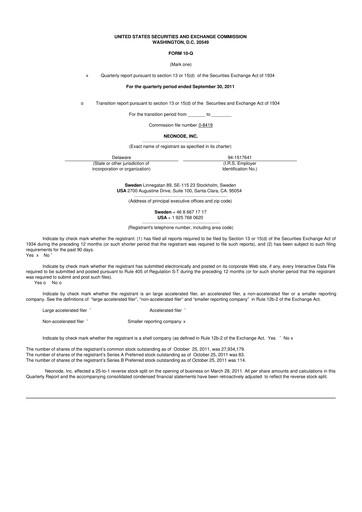 Thumbnail Neonode 10-Q Quarterly Report FY2011 