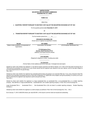 Thumbnail VivoSim Labs 10-Q Quarterly Report FY2012 