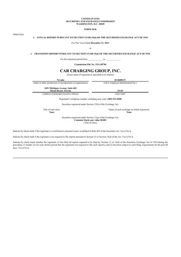 Thumbnail Blink Charging
 10-K Annual Report 2011