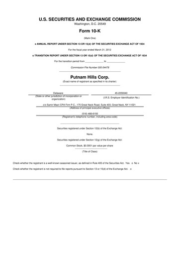 Thumbnail Lunai Bioworks 10-K Annual Report 2012