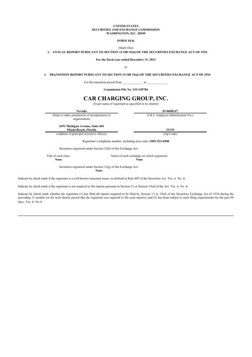 Thumbnail Blink Charging
 10-K Annual Report 2012