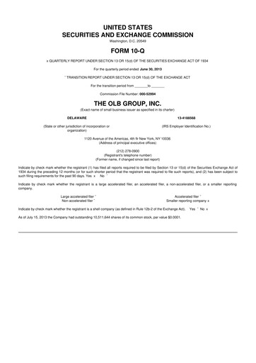 Thumbnail OLB Group 10-Q Quarterly Report FY2013 