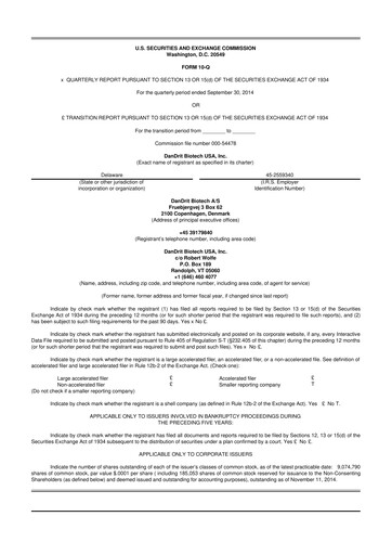 Thumbnail Lunai Bioworks 10-Q Quarterly Report FY2014 