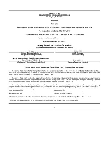 Thumbnail Idaho Copper Corporation 10-Q Quarterly Report FY2015 