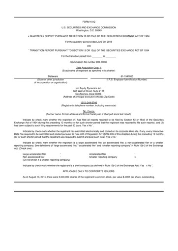 Thumbnail Aadi Bioscience 10-Q Quarterly Report FY2015 