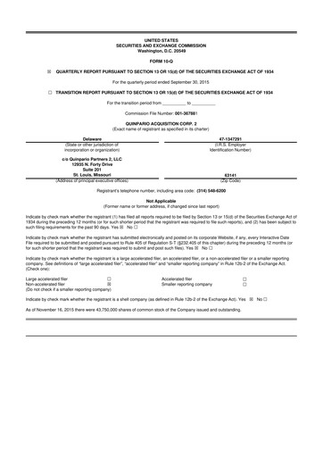 Thumbnail Exela Technologies
 10-Q Quarterly Report FY2015 