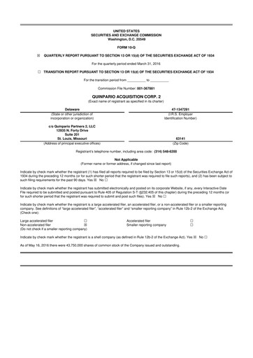 Thumbnail Exela Technologies
 10-Q Quarterly Report FY2016 