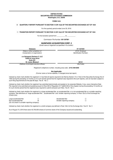 Thumbnail Exela Technologies
 10-Q Quarterly Report FY2016 