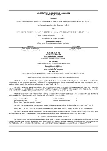 Thumbnail Lunai Bioworks 10-Q Quarterly Report FY2017 