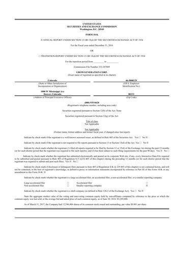 Thumbnail GrowGeneration
 10-K Annual Report 2016