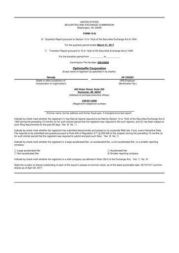 Thumbnail OptimizeRx 10-Q Quarterly Report FY2017 