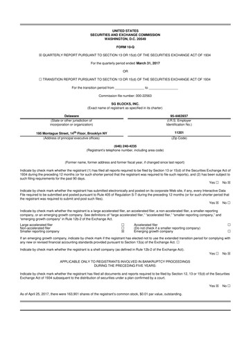 Miniature Safe & Green Holdings 10-Q Rapport trimestriel 2017 