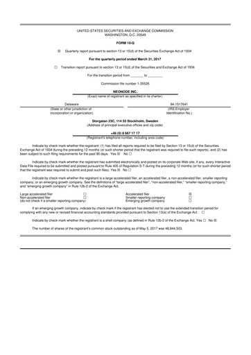 Thumbnail Neonode 10-Q Quarterly Report FY2017 