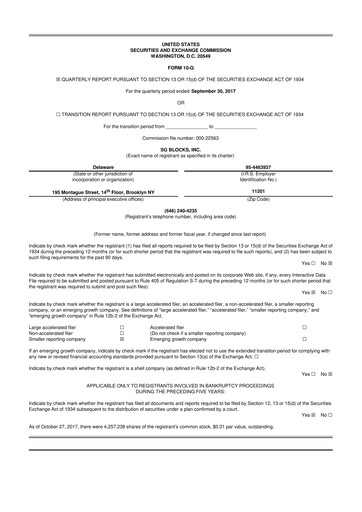 Miniature Safe & Green Holdings 10-Q Rapport trimestriel 2017 