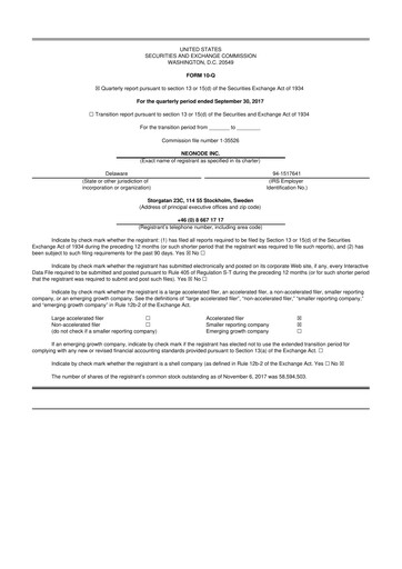 Thumbnail Neonode 10-Q Quarterly Report FY2017 