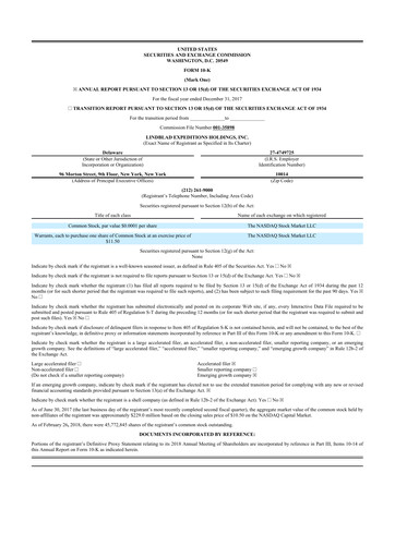 Thumbnail Lindblad Expeditions 10-K Annual Report 2017