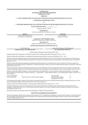 Thumbnail Neonode 10-K Annual Report 2017