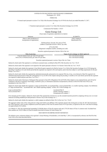 Thumbnail Genie Energy
 10-K Annual Report 2017