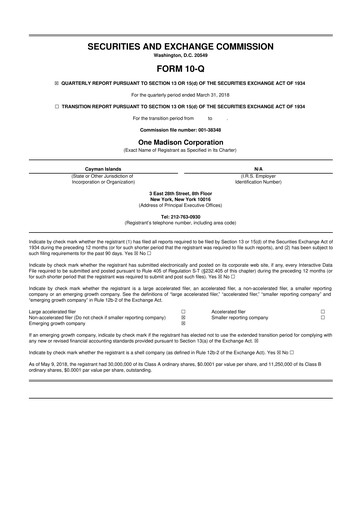 Thumbnail Ranpak 10-Q Quarterly Report FY2018 