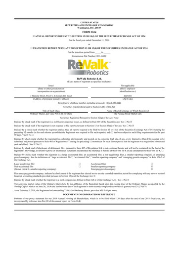 Thumbnail Lifeward 10-K Annual Report 2018