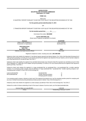 Thumbnail Compass Therapeutics 10-Q Quarterly Report FY2019 