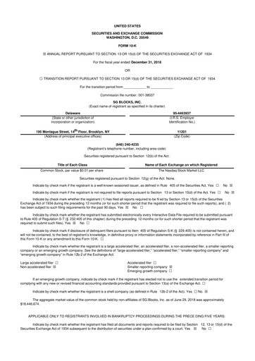 Thumbnail Safe & Green Holdings 10-K Annual Report 2018