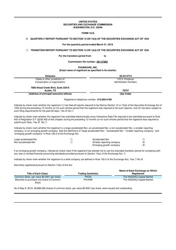 Thumbnail Phunware 10-Q Quarterly Report FY2019 