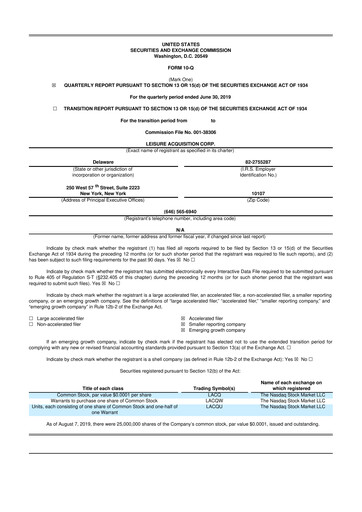 Thumbnail Ensysce Biosciences 10-Q Quarterly Report FY2019 