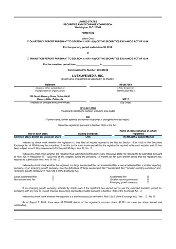 Thumbnail LiveOne 10-Q Quarterly Report FY2020 