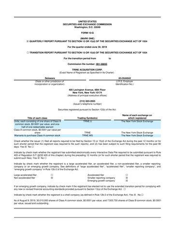 Miniature Desktop Metal 10-Q Rapport trimestriel 2019 