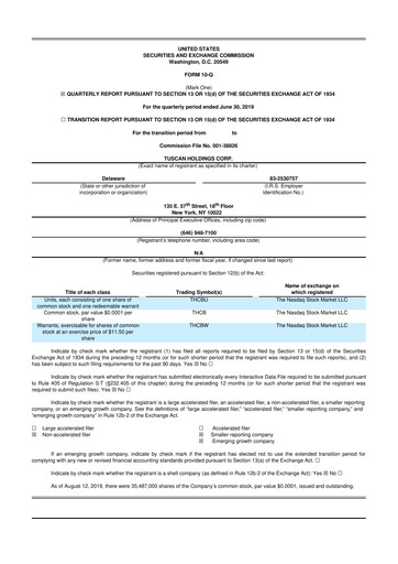 Thumbnail Microvast 10-Q Quarterly Report FY2019 