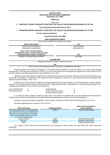 Thumbnail Triller Group 10-Q Quarterly Report FY2019 