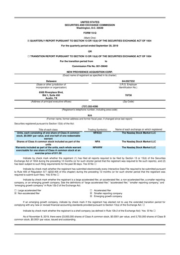 Vorschaubild AST SpaceMobile 10-Q Quartalsbericht 2019 