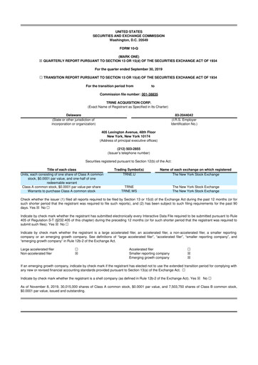 Miniature Desktop Metal 10-Q Rapport trimestriel 2019 