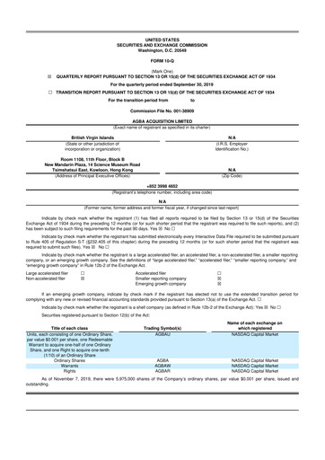 Thumbnail Triller Group 10-Q Quarterly Report FY2019 