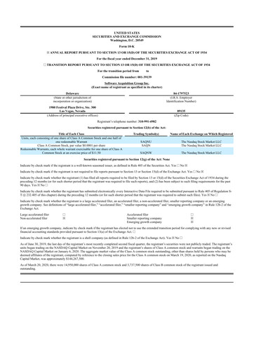Miniature CuriosityStream 10-K Rapport annuel 2019