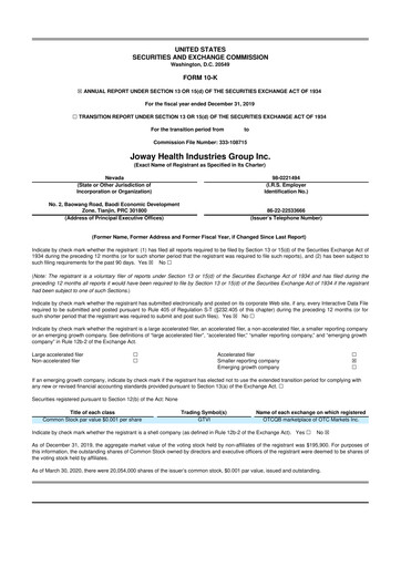 Thumbnail Idaho Copper Corporation 10-K Annual Report 2019