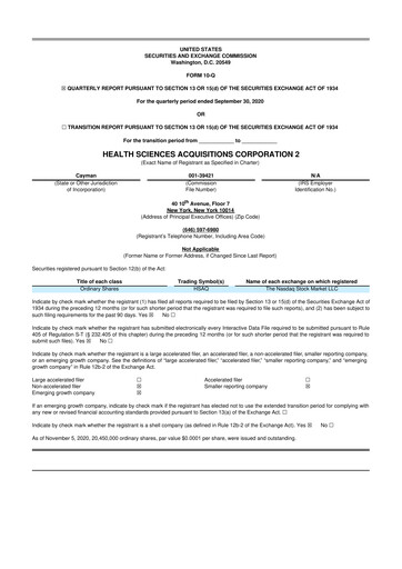 Thumbnail Orchestra BioMed  10-Q Quarterly Report FY2020 