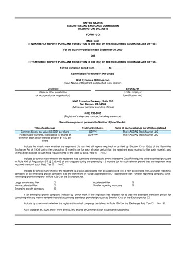 Thumbnail Grid Dynamics 10-Q Quarterly Report FY2020 
