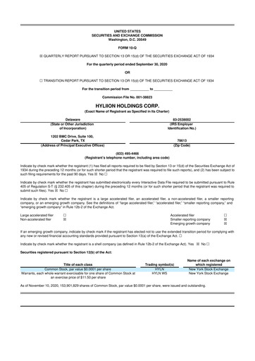 Thumbnail Hyliion 10-Q Quarterly Report FY2020 