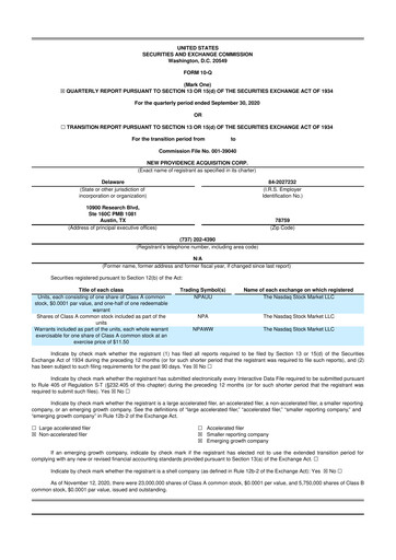 Vorschaubild AST SpaceMobile 10-Q Quartalsbericht 2020 