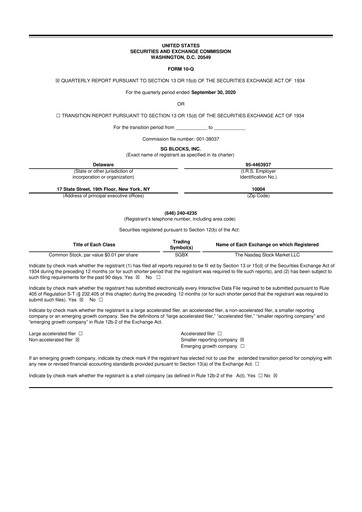 Miniature Safe & Green Holdings 10-Q Rapport trimestriel 2020 