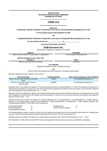 Thumbnail GCM Grosvenor 10-Q Quarterly Report FY2020 